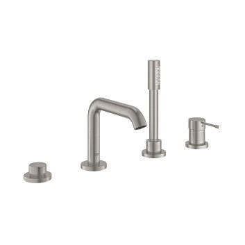 Bateria wannowa Grohe Essence, 4-otworowa, wys. 251 mm - stal nierdzewna