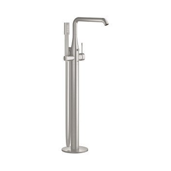 Bateria wannowa wolnostojąca Grohe Essence, wys. 780-884 mm - stal nierdzewna