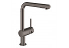 Bateria kuchenna z wyciąganą wylewką GROHE Minta 1/2" stojąca, wys. 328 mm, jednouchwytowa - hard graphite