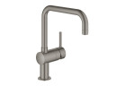 Jednouchwytowa bateria kuchenna z obrotową wylewką Grohe Minta, DN 15 - brushed hard graphite