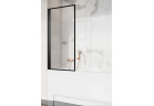 Parawan nawannowy Radaway Nes Black PNJ I Frame, lewy, szkło przejrzyste, czarna ramka, 100x150cm, czarny profil