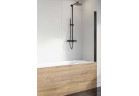 Parawan nawannowy Radaway Nes 8 Black PNJ I, prawy, szkło przejrzyste, 80x150cm, czarny profil