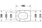 Deska WC Duravit D-Code Vital, wolnoopadająca, zdejmowana, 49x36cm, biała