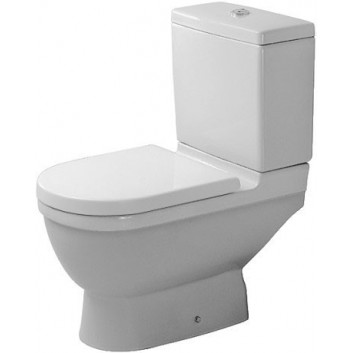 Miska WC stojąca Duravit Starck 3, 56x36cm, HygieneGlaze, biała