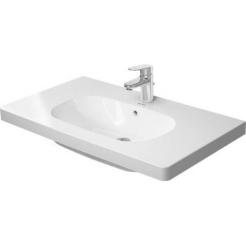 Umywalka meblowa Duravit D-Code, 105x48cm, jeden otwór pod baterię, biała