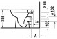 Miska stojąca Duravit D-Code, 48x35cm, odpływ poziomy, HygieneGlaze, biała