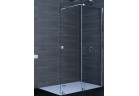 Drzwi suwane Huppe Xtensa Pure Walk-In 1401 - 1600 mm, prawe, 1-częściowe, el. stały, przezroczyste Anti-Plaque, profil czarny