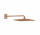 Grohe Rainshower 310 Mono Cube Deszczownica z ramieniem 422 mm, 1 strumień, ogranicznik przepływu, brushed warm sunset