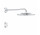 Deszczownica Grohe Rainshower SmartConnect 310, okrągła, średnica 310mm, 2 strumienie, ramię ścienne 422mm, pilot do zmiany strumienia, chrom