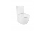 Miska WC Roca Meridian, bezrantowa, 60x37cm, do kompaktu, przyscienna, biała
