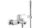 Bateria wannowa Grohe Eurosmart Cosmopolitan ścienna z zestawem prysznicowym