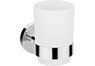 Kubek do mycia zębów Hansgrohe Logis Universal, ścienny, szklany, chrom