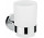 Kubek do mycia zębów Hansgrohe Logis Universal, ścienny, szklany, chrom
