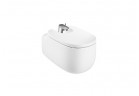 Bidet wiszący Roca Beyond, 58x40cm, z otworami pod pokrywę, biały