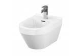 Bidet zawieszany Cersanit Crea, owalny, 51x35cm, biały