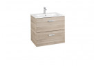Zestaw łazienkowy Roca Unik Victoria Basic, 60x46cm, 2 szuflady, brzoza