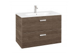 Zestaw łazienkowy Roca Unik Victoria Basic, 80x46cm, 2 szuflady, cedr