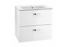 Zestaw łazienkowy 70 Roca Victoria Basic (umywalka 70x45cm + szafka pod umywalkę 68,5x56,5x45 cm z 2 szufladami) - biały