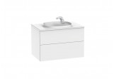 Zestaw łazienkowy Roca Unik Beyond, 80x50cm, 2 szuflady, biały połysk