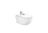 Bidet podwieszany Roca Meridian, 56x36cm, ukryte mocowania, biały