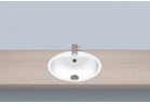 Umywalka wpuszczana w blat Alape EW-Series, okrągła, 475mm, z przelewem, EW 3.2, biała