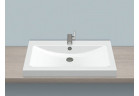 Umywalka nablatowa Alape R-Series, prostokątna, 800x500mm, z przelewem, otwór na baterię, AB.R800H, biała