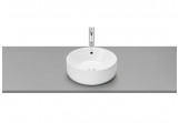 Umywalka nablatowa Roca Gap Round, okrągła, 39cm, z przelewem, biała