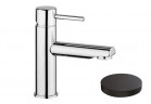 Bateria umywalkowa Giulini Giovanni Futuro, stojąca, wysokość 170mm, wylewka 150mm, korek klik-klak, czarny mat