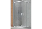 Drzwi lewe do kabiny prysznicowej SanSwiss Cadura CAE2 GAE2 G+D, 900x2000mm, szkło przezroczyste, rozsuwane, profil srebrny połysk
