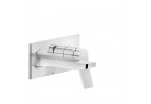 Bateria wannowa Gessi Rilievo, ścienna, wylewka 175mm, element natynkowy, chrom