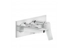 Bateria wannowa Gessi Rilievo, ścienna, 2 wyjścia wody, element natynkowy, chrom