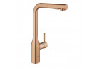 Bateria kuchenna GROHE Essence 1/2" stojąca, wys. 348 mm, wyciągana wylewka, brushed warm sunset