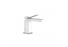 Bateria umywalkowa Gessi Rettangolo K, stojąca, wysokość 154mm, korek automatyczny, chrom