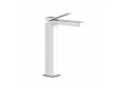 Bateria umywalkowa Gessi Rettangolo K, stojąca, wysokość 299mm, wylewka 128mm, bez korka, chrom