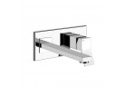 Bateria umywalkowa Gessi Rettangolo K, ścienna, wylewka 257mm, element natynkowy, chrom