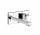 Bateria umywalkowa Gessi Rettangolo K, ścienna, wylewka 257mm, element natynkowy, chrom