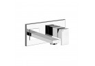 Bateria umywalkowa Gessi Rettangolo, ścienna, wylewka 147mm, element natynkowy, chrom