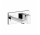 Bateria umywalkowa Gessi Rettangolo, ścienna, wylewka 147mm, element natynkowy, chrom