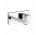 Bateria umywalkowa Gessi Rettangolo, ścienna, wylewka 207mm, element natynkowy, chrom
