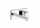 Bateria umywalkowa Gessi Rettangolo, ścienna, wylewka 257mm, element natynkowy, chrom