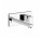 Bateria umywalkowa Gessi Rettangolo, ścienna, wylewka 257mm, element natynkowy, chrom