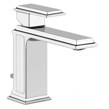 Bateria umywalkowa Gessi Eleganza, stojąca, wysokość 149mm, korek automatyczny, chrom