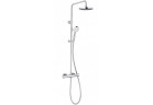 Zestaw natryskowy Kludi Logo Dual Shower, bateria termostatyczna, natynkowy, chrom