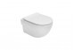 Miska podwieszana WC Roca Meridian Rimless Compacto, 48x36cm, bez kołnierza, biała