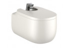 Bidet wiszący Roca Beyond, 58x40cm, z otworami pod pokrywę, beżowy