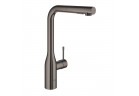 Bateria zlewozmywakowa Grohe Essence, wysokość 348mm, wyciągana wylewka, 2 strumienie, hard graphite