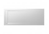 Brodzik prostokątny Roca Aquos, 2000x800mm, ultracienki, Stonex, biały