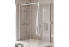 Kabina prysznicowa Walk-In Novellini Kaudra H+H Frame, 150x90cm, wersja lewa, z wieszakiem na ręcznik, profil czarny mat