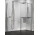 Kabina prysznicowa Walk-In Novellini Kaudra H+H Frame, 170x100cm, wersja prawa, z wieszakiem na ręcznik, profil srebrny