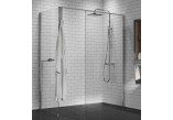 Kabina prysznicowa Walk-In Novellini Kaudra H+H Frame, 180x100cm, wersja prawa, z wieszakiem na ręcznik, profil biały mat